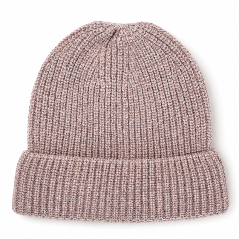 Reflektierende Beanie aus Merinowolle & Kaschmir